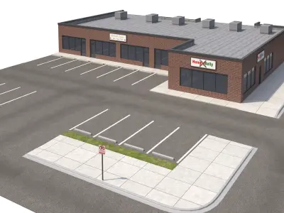 Retail-093 Retail Store 3D model