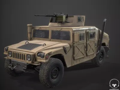 HMMWV Low-poly 3D model