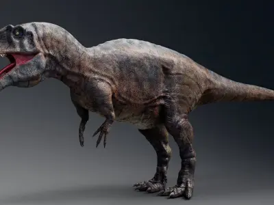 Dinosaur Acrocanthosaurus  Real Dinosaurs Series Low-poly 3D model