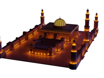 3D model of Sultan Qaboos Grand Mosque 3D model