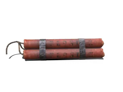 Dynamite Low-poly PBR Free low-poly 3D model