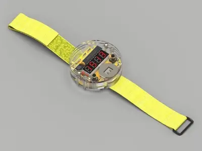 Led Wristwatch 3D model
