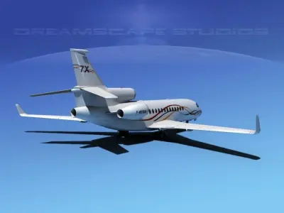 Dassault Falcon 7X Dassault 3D model