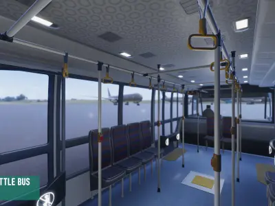 Shuttle bus - Vehicle 3D model