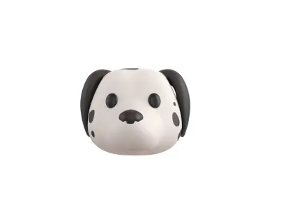 Prop176 Dalmatian Dog Head 3D model