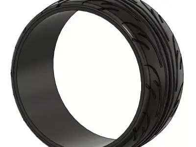 NANKANG NR2S Tyre for Nozzautominis Rims Free 3D print model