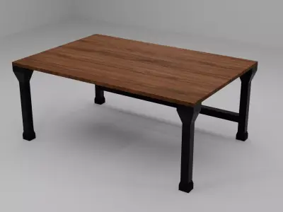 Table Furniture prop Free low-poly 3D model