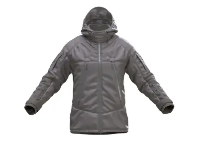 Military Winter Jacket 101 - All MH Bodies-UE5 Skeletons-Rigged Low-poly 3D model