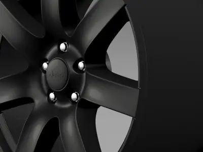 Jeep Wrangler Anlimited Altitude 2014 rim 3D model