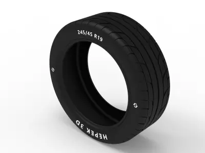 R19 Tire 3D model
