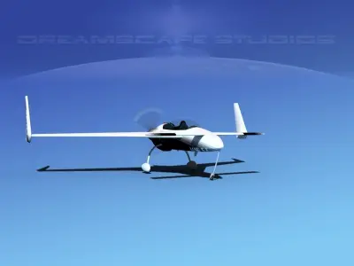 Rutan Long-EZ V02 3D model