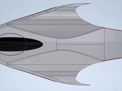 Ferrari spaceship 3D print model