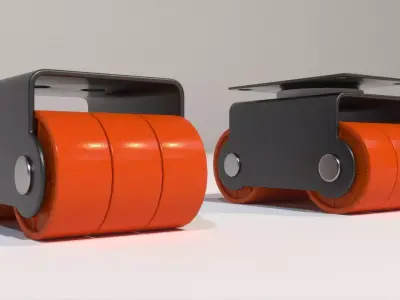 Sixer Wheel Caster 3D model