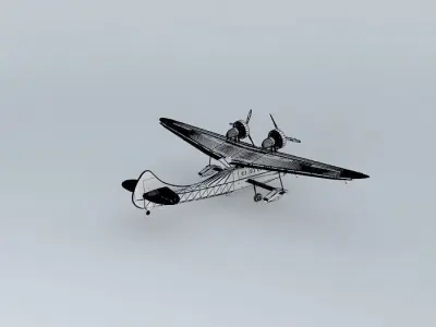 ARGO AIRCRAFTS A2 Silver swan 3D model