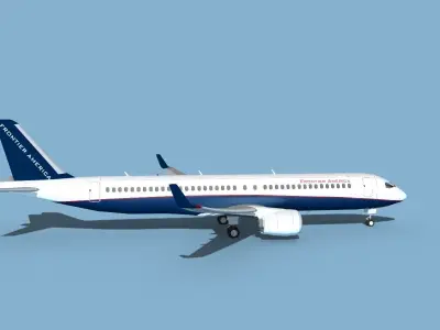 Airbus A320-300 Frontiers America 3D model
