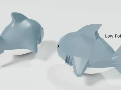 Toy Shark 3D model