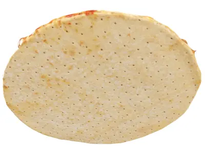 Pizza with tuna Low-poly 3D model