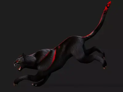Black Panther A2 Free low-poly 3D model