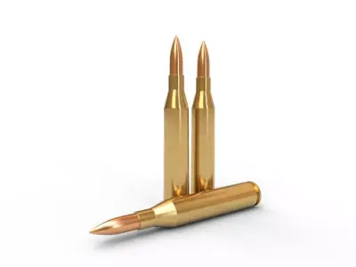 65x68mm Ammo Low-poly 3D model