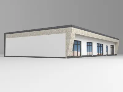 Private house Low-poly 3D model