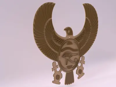 Egyptian Symbols - 035 Low-poly 3D model