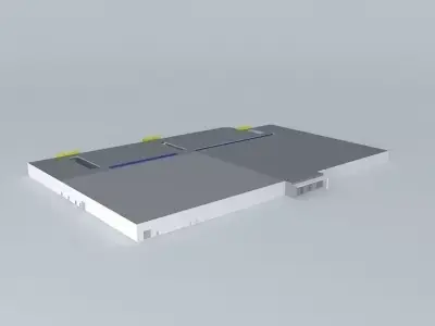 Centre Commercial Carrefour Free 3D model