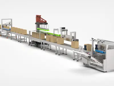 Fully Automatic Food Packing Machine 3D model