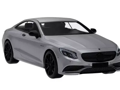 Mercedes-Benz S-Class Low-poly 3D model