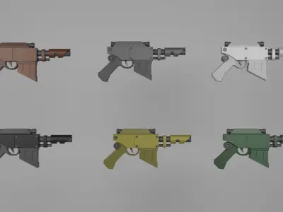 Warhammer 40k Voss Pattern Hellpistol Free low-poly 3D model