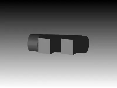 double slider crank mechanism Free 3D model