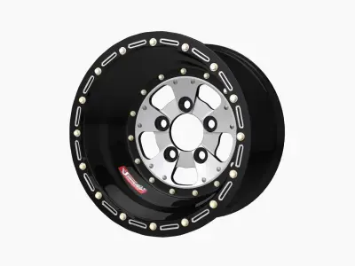 Sander 750 series drag rear wheel Low-poly 3D model
