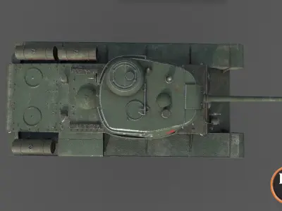 Tank-KV-85 Standard camouflage 3D model