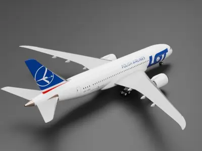 Boeing 787-8 LOT 3D model