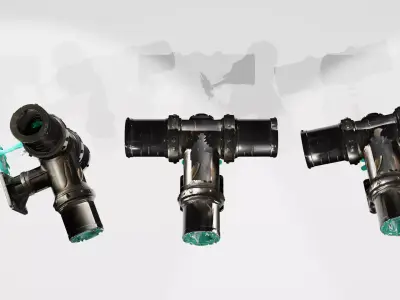 Radiation Liquid Leak Remix LowPoly LOD Low-poly 3D model