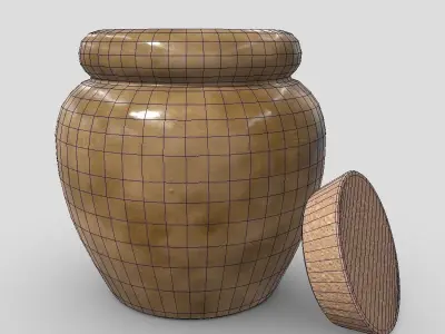 CC0 - Honey Pot Free low-poly 3D model