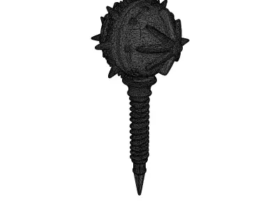 Rusty Medieval Mace 3D Model 3D model