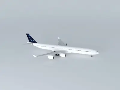 HiFly Airlines Airbus A340 600 Free 3D model