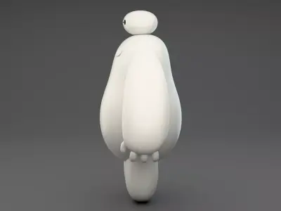 Futuristic Companion Bot Stylized 3D Character 3D model