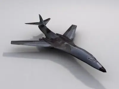 B1B Lancer Bomber Low-poly 3D model