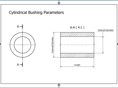 Cyl Bushing Ipart Factory Free 3D model