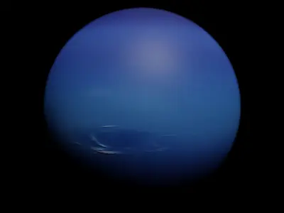 Neptune - made in Blender Low-poly 3D model