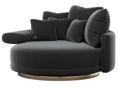 luxence jet sectional armchair 3D model