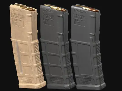 AR-M4 - Magpul Pmag Magazine Low-poly 3D model
