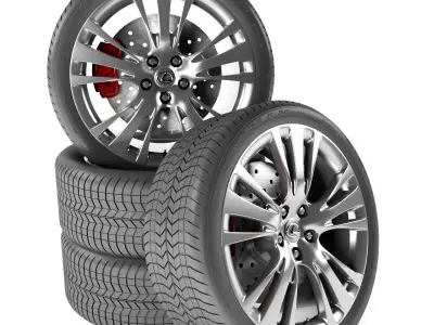 Lexus RX 450h Wheel 3D model