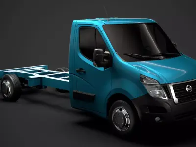 Nissan NV400 SingleCab SW E30 Chassis 2014 3D model