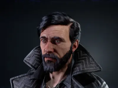 Pirate  game-ready Low-poly 3D model