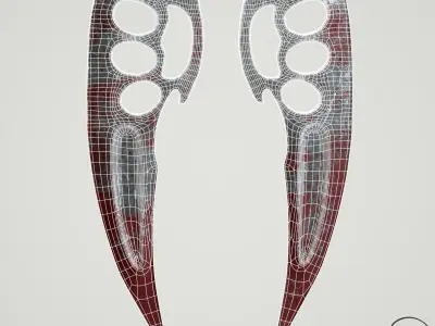 Brass knuckles Low-poly 3D model