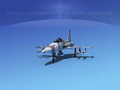 Northrop F-5E Tiger V02 USAF 3D model