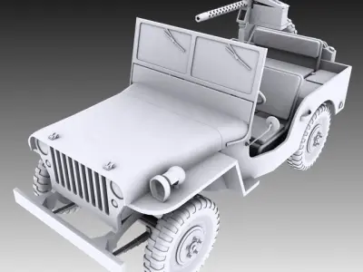 Willys Jeep Collection 3D model