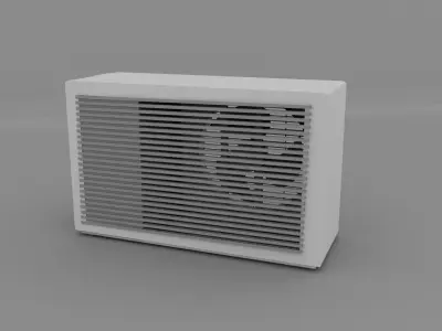 AC outdoor model Low-poly 3D model